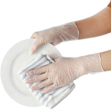 Powder Free Vinyl Disposable Plastic Gloves -  [100 pcs box]